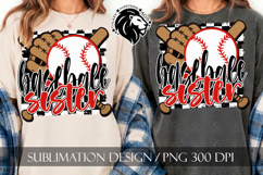 Baseball Sister Sublimation PNG, Baseball Sis PNG Product Image 7