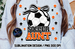 Bundle Coquette Black Orange Soccer Sublimation PNG DTF Product Image 2