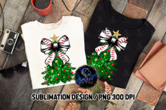 Baseball Coquette Christmas Tree Glitter Sublimation Product Image 1