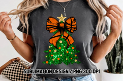 Basketball Coquette Christmas Tree Glitter Sublimation Product Image 2