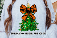 Basketball Coquette Christmas Tree Glitter Sublimation Product Image 3