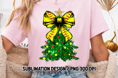 Softball Coquette Christmas Tree Glitter Sublimation Product Image 4