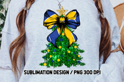 Volleyball Coquette Christmas Tree Glitter Sublimation Product Image 3
