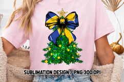 Volleyball Coquette Christmas Tree Glitter Sublimation Product Image 4