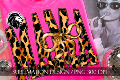 Coquette Leopard Mama Sublimation PNG Product Image 2