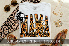 Coquette Leopard Mama Sublimation PNG Product Image 1