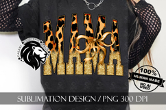 Coquette Leopard Mama Sublimation PNG Product Image 2