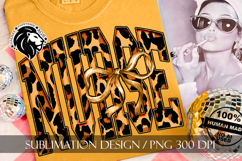 Coquette Leopard Nurse Sublimation PNG Product Image 4