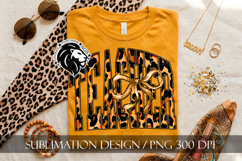 Coquette Leopard Teacher Sublimation PNG Product Image 3