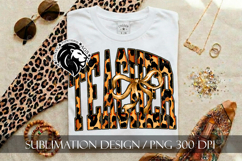 Coquette Leopard Teacher Sublimation PNG Product Image 4