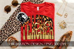 Coquette Leopard Teacher Sublimation PNG Product Image 2