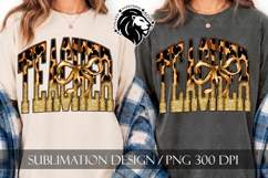 Coquette Leopard Teacher Sublimation PNG Product Image 5