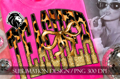 Coquette Leopard Teacher Sublimation PNG Product Image 6