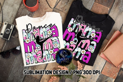 Floral Dance Mama Sublimation PNG DTF, Pink Purple Product Image 3