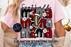 Retro Football Mama Sublimation PNG DTF, Maroon, Groovy Product Image 3