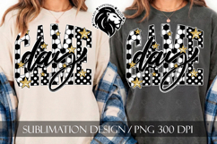 Soccer Game Day Sublimation PNG, Polka Dots Product Image 1