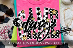 Soccer Game Day Sublimation PNG, Polka Dots Product Image 4