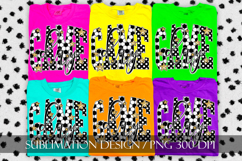 Soccer Game Day Sublimation PNG, Polka Dots Product Image 4