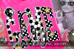 Soccer Game Day Sublimation PNG, Polka Dots Product Image 5