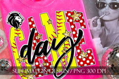 Softball Game Day Sublimation PNG Product Image 3