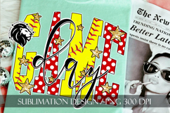 Softball Game Day Sublimation PNG Product Image 1