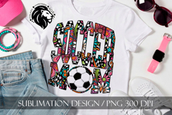 Soccer Mom Sublimation PNG, Groovy Product Image 2