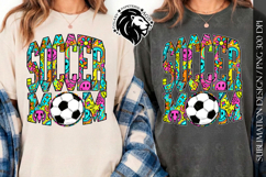 Soccer Mom Sublimation PNG, Neon Groovy Product Image 4