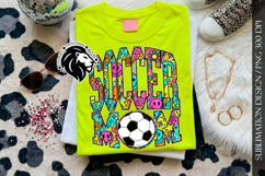 Soccer Mom Sublimation PNG, Neon Groovy Product Image 6