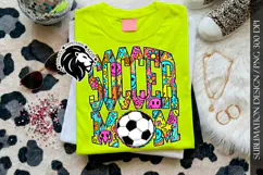 Soccer Mom Sublimation PNG, Neon Groovy Product Image 6