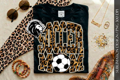 Soccer Mom Sublimation PNG, Leopard Gold Product Image 2