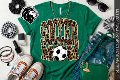 Soccer Mom Sublimation PNG, Leopard Gold Product Image 3