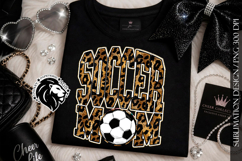 Soccer Mom Sublimation PNG, Leopard Gold Product Image 6