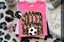Soccer Mom Sublimation PNG, Leopard Gold Product Image 7