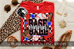 Baseball Mama Sublimation PNG, Baseball Mom PNG Product Image 7