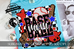 Baseball Mom Sublimation PNG, Baseball Mama PNG Product Image 5