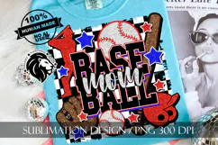 Baseball Mom Sublimation PNG, Baseball Mama PNG Product Image 5