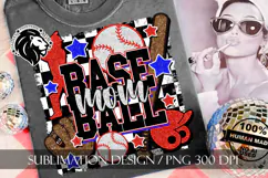 Baseball Mom Sublimation PNG, Baseball Mama PNG Product Image 1