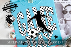 Soccer Game Day Sublimation PNG, Polka Dots Product Image 2