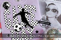Soccer Game Day Sublimation PNG, Polka Dots Product Image 3