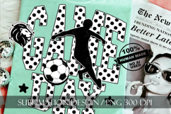 Soccer Game Day Sublimation PNG, Polka Dots Product Image 4