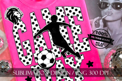 Soccer Game Day Sublimation PNG, Polka Dots Product Image 5