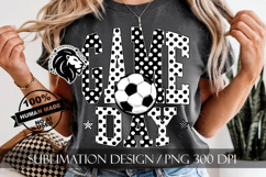 Soccer Game Day Sublimation PNG, Polka Dots Product Image 4