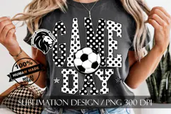 Soccer Game Day Sublimation PNG, Polka Dots Product Image 5