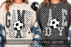 Soccer Game Day Sublimation PNG, Polka Dots Product Image 5