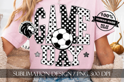 Soccer Game Day Sublimation PNG, Polka Dots Product Image 2