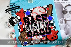 Baseball Sister Sublimation PNG, Baseball Sis PNG Product Image 5