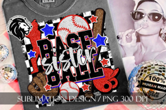 Baseball Sister Sublimation PNG, Baseball Sis PNG Product Image 7