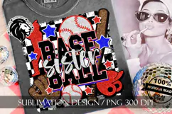 Baseball Sister Sublimation PNG, Baseball Sis PNG Product Image 7