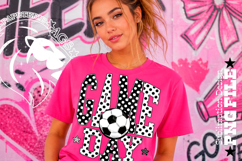 Soccer Game Day Sublimation PNG, Polka Dots Product Image 9