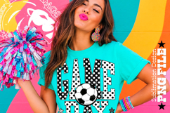 Soccer Game Day Sublimation PNG, Polka Dots Product Image 1